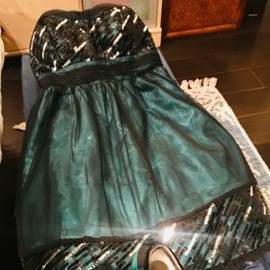 Strapless going out dress